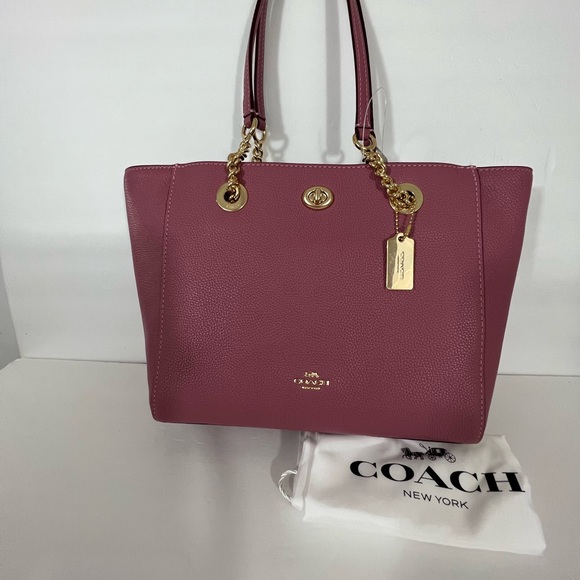 NWT COACH CHAIN TOTE HANDBAG  PURSE 57107 - Picture 8 of 13